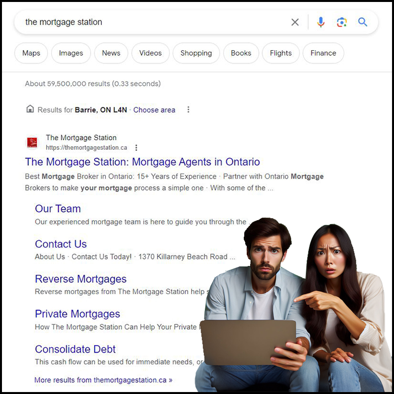 The brokers at Verico the Mortgage Station have recently expanded their online advertising so that their ad essentially fills the screen when you Google their name. That is not a cheap option for trying and failing to conceal the truth, and it is quite obviously not working.
